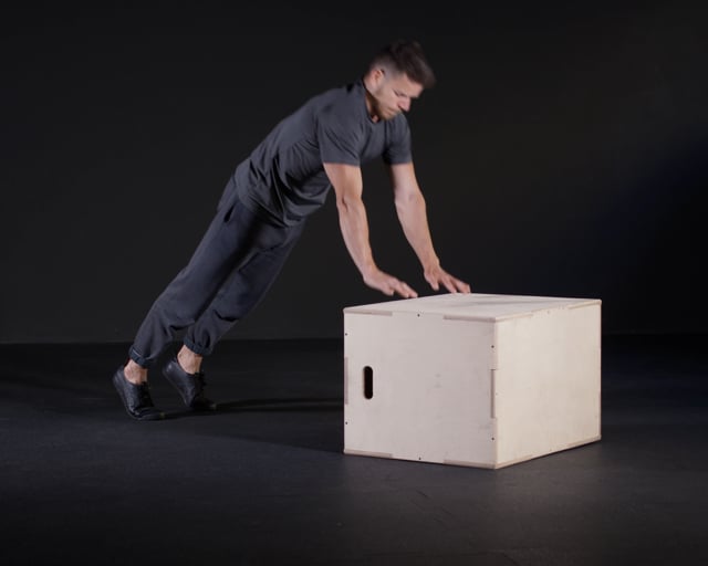 Incline Explosive Negative Push Ups