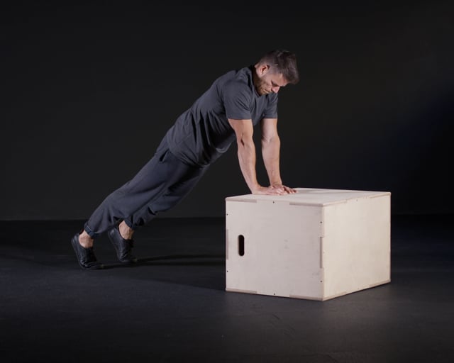 Incline Diamond Push Ups