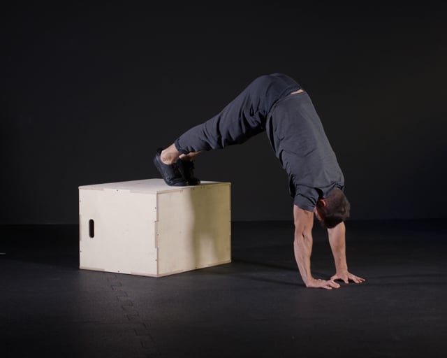 Elevated Diamond Pike Push Up