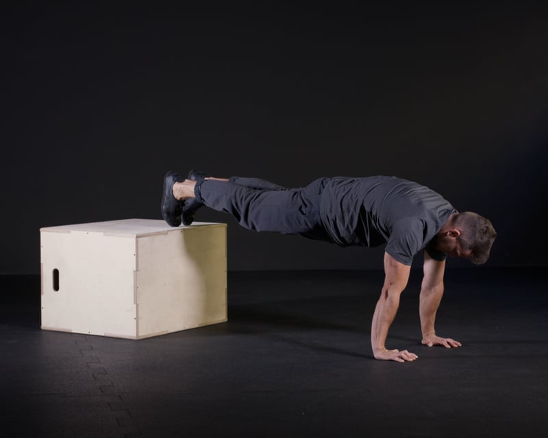 Decline Diamond Push Ups