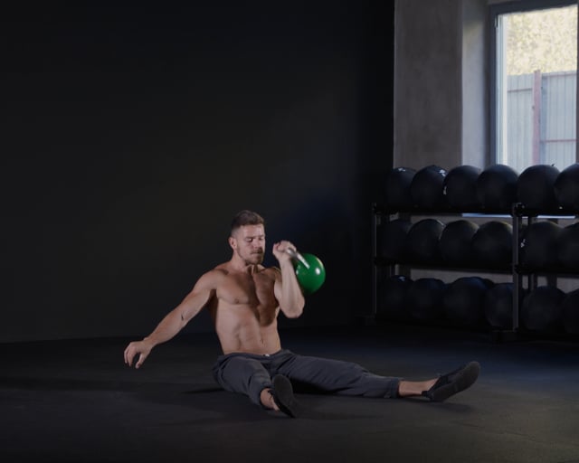 Kettlebell Press From The Bottom