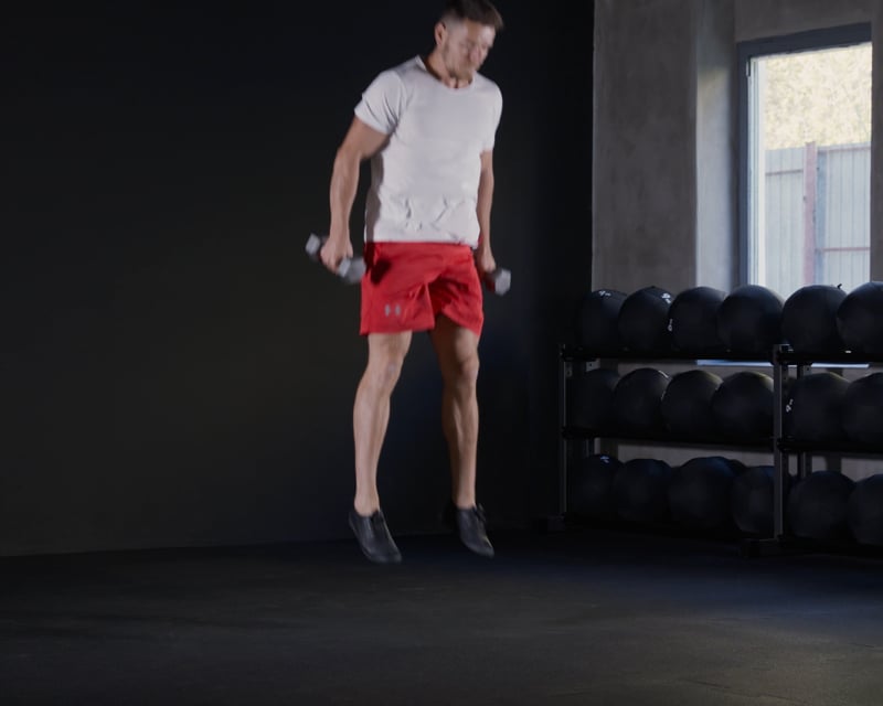 Jump Squats - Dumbbell