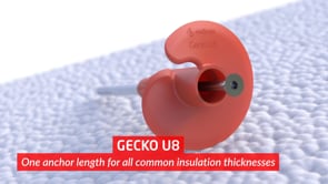 Gecko U8 – fissaggio integrato per sistemi a cappotto