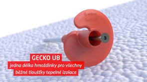 Gecko U8 – závrtná hmoždinka pre ETICS