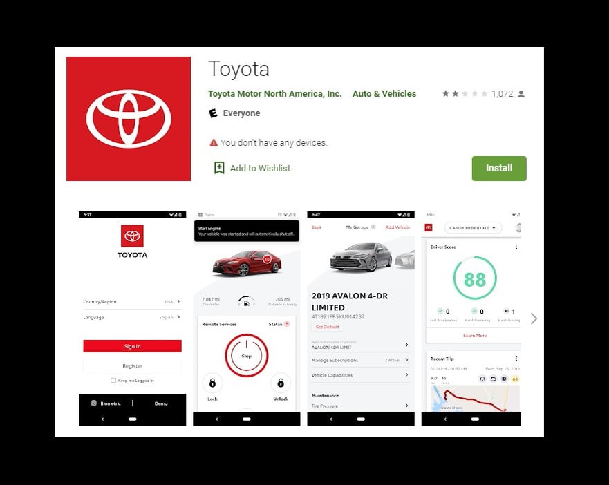 How to use the Toyota App With Your Connected Services on Vimeo