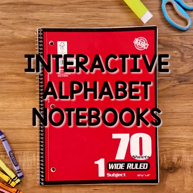My First Interactive Notebook!  Interactive alphabet notebooks, Teaching  the alphabet, Preschool learning