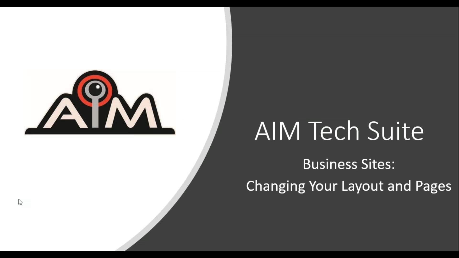 Business Sites: Changing your Layout and Pages on Vimeo