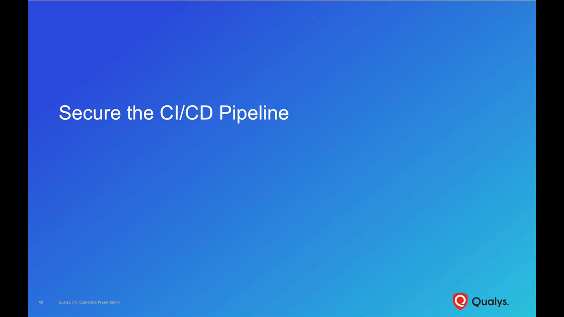 Secure the CI/CD Pipeline