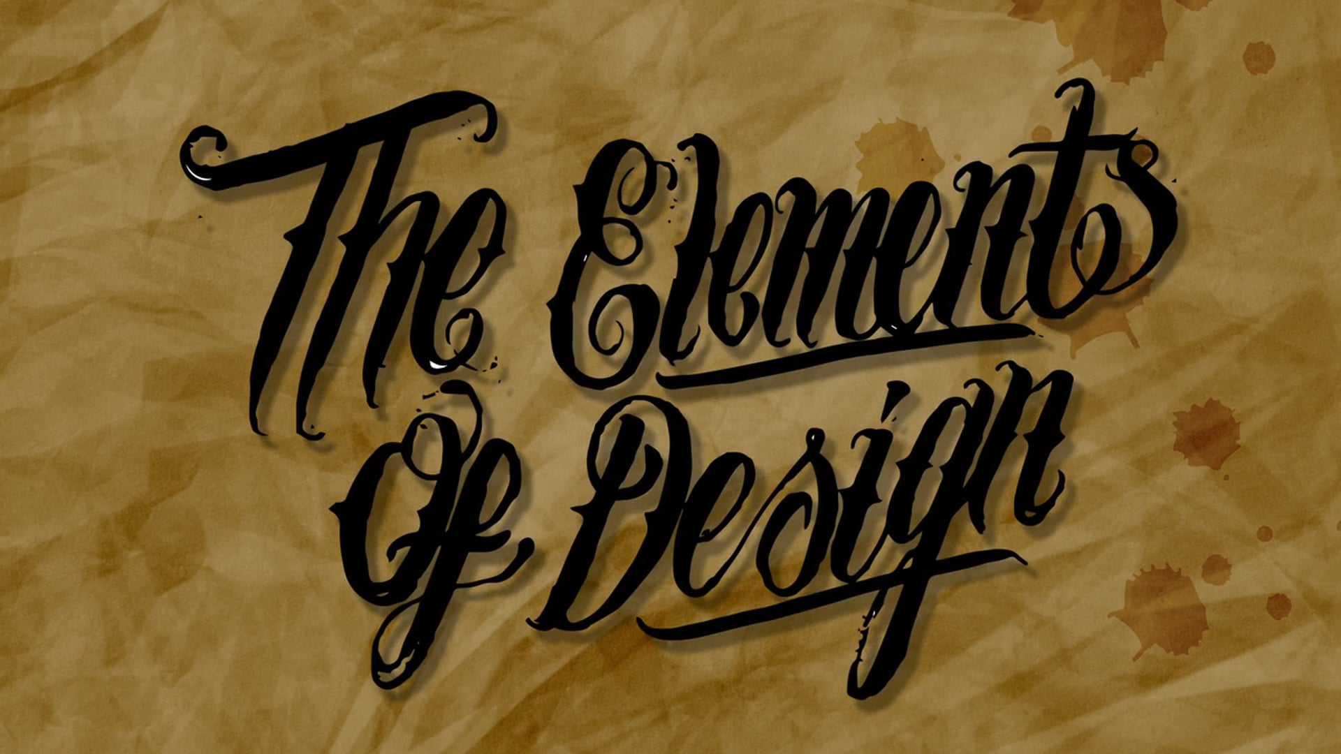 ELEMENTS OF DESIGN