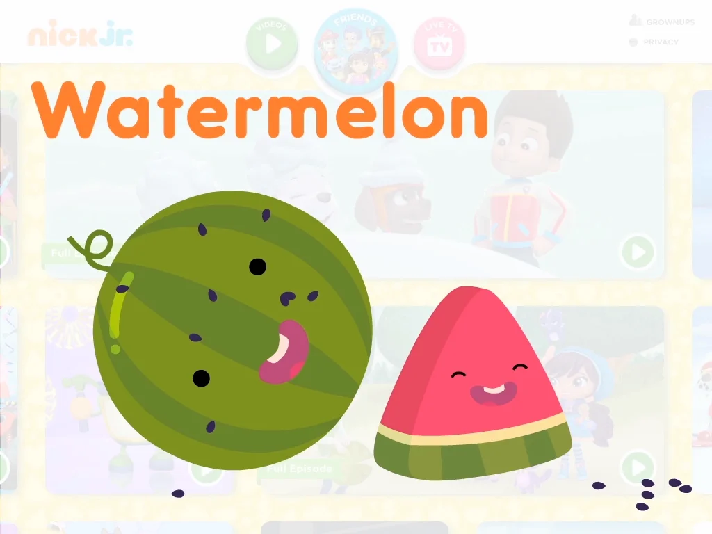 Nick Jr Alphabuttons Watermelon