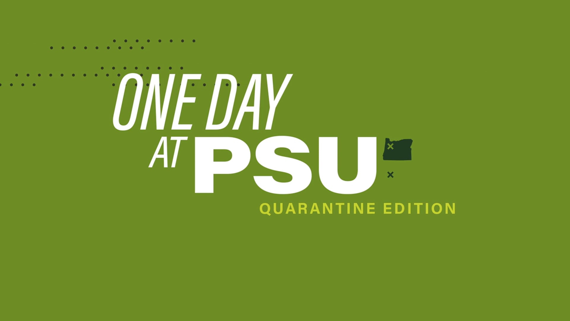 Portland State University // One Day at PSU 2020