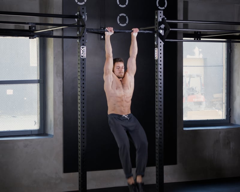 Hanging Knee Raises - Straight Arm