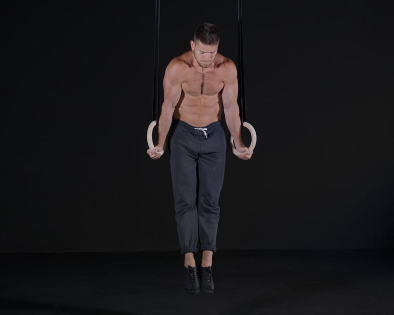 Alternating Leg Raises - Rings