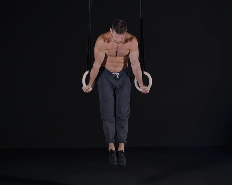 Scapula Shrugs (Crunches) - Rings