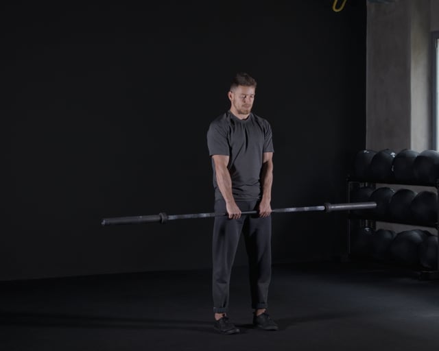 Curls Close Reverse Grip - Barbell
