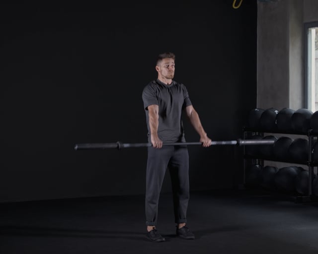 Frontal Raises - Barbell