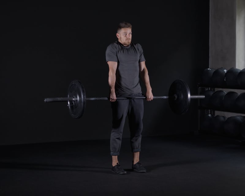 Shoulder Shrugs - Barbell