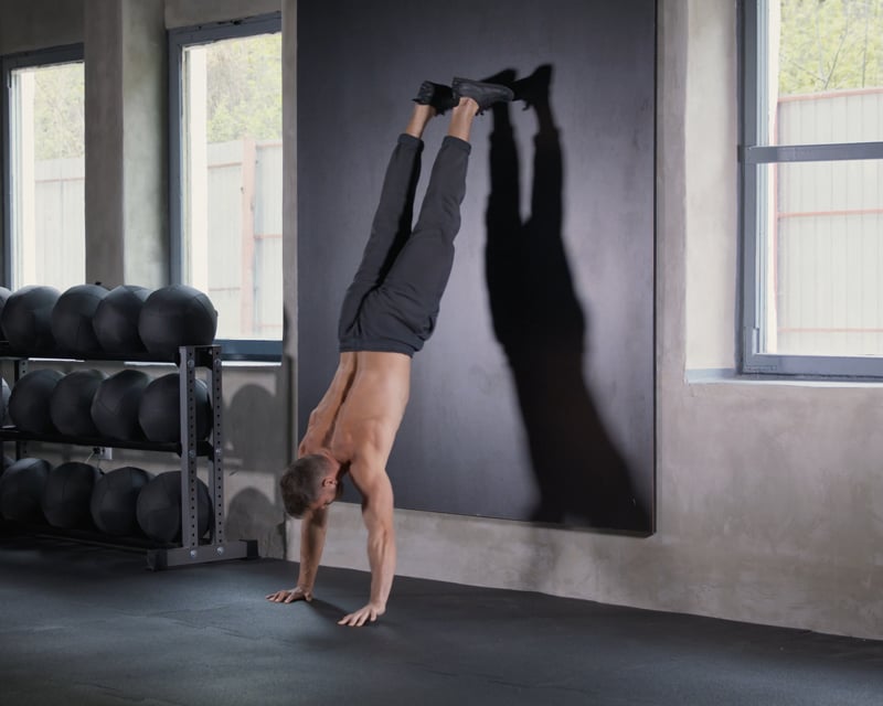 Handstand Hold Nose To Wall