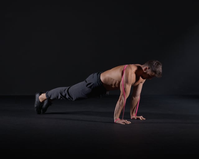 Push Ups - Resistance Band