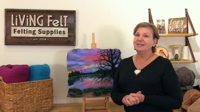 Sunrise / Sunset Landscape – Felting Tutorials