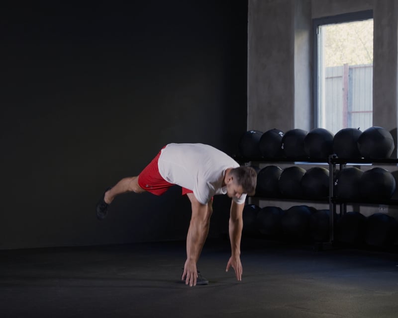 Single Leg Romanian Deadlifts + Knee Raises