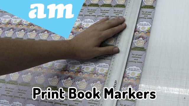 Maker Video: Bookmarks Printed on Premium Glossy Photo Paper Roll by FastCOLOUR Large Format Printer