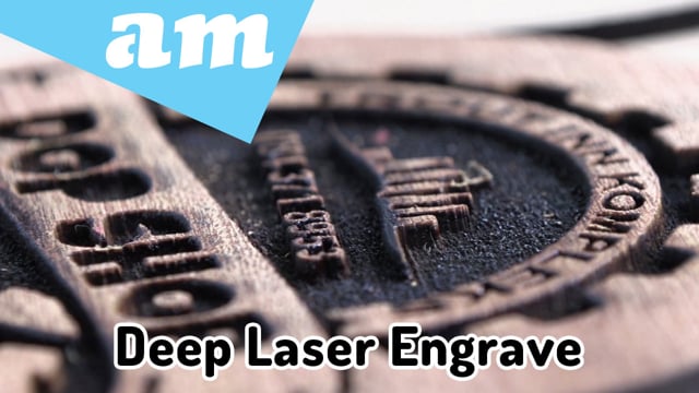 Maker Video: Deep Laser Engraved Wooden Coaster Engrave and Cut on TruCUT-Lite Desktop Laser Machine