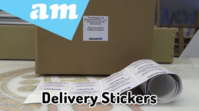 Maker Video: Delivery Stickers for Takealot Seller Printed on Large Format Printer and Cut on Vinyl Cutter