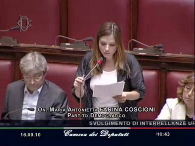 Interpellanza dell'onorevole M. Antonietta Farina Coscioni sulla CCSVI ...