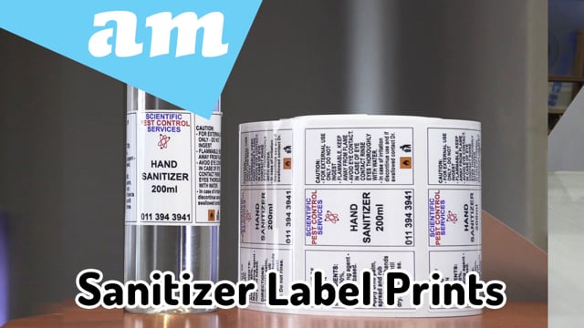 Maker Video: Hand Sanitizer Labels Print and Cut by Large Format Printer and Fully-Automatic Vinyl Cutter