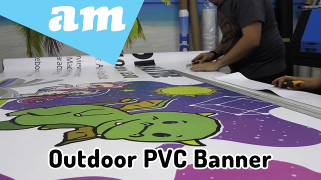 Maker Video: Outdoor PVC Banner Printed with Waterproof ECO-Solvent Ink and Hung by Eyelet Holes