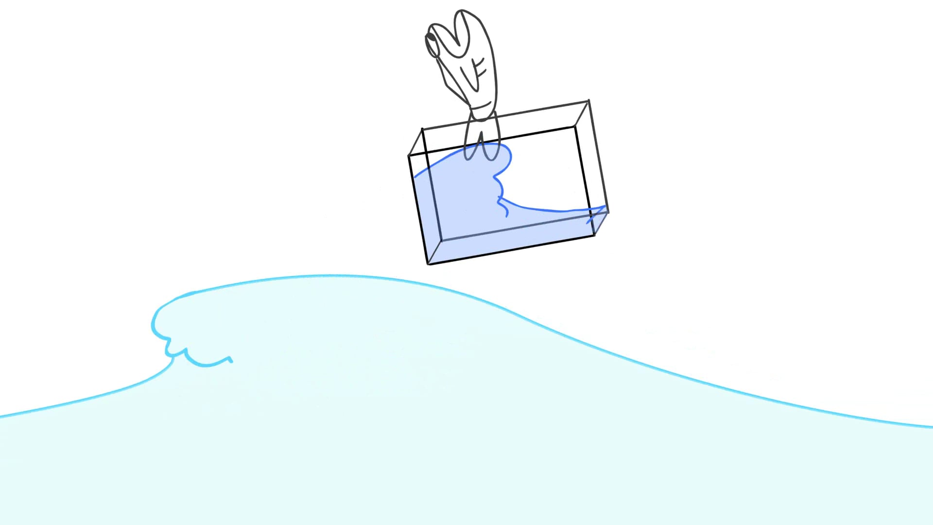 wave boat sack animation