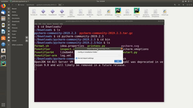 Installer PyCharm sur Linux