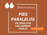Pies paralelos suelo