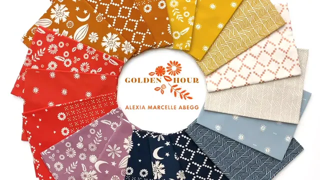 Golden Hour Fat Quarter Bundle by Alexia Marcelle Abegg for Moda’s Ruby Star store Society