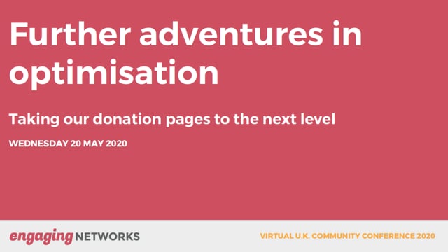 The Leprosy Mission & Links Street: Further Adventures In Optimisation: Taking Our Donation Pages And Emails To The Next Level
