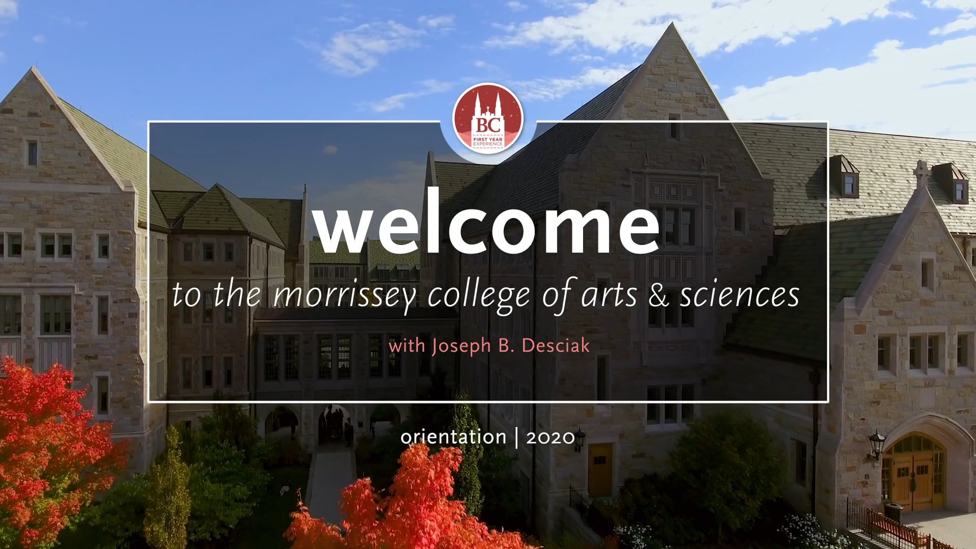 Welcome to the Morrissey College of Arts & Sciences