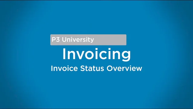 Invoicing - Invoice Status Overview on Vimeo