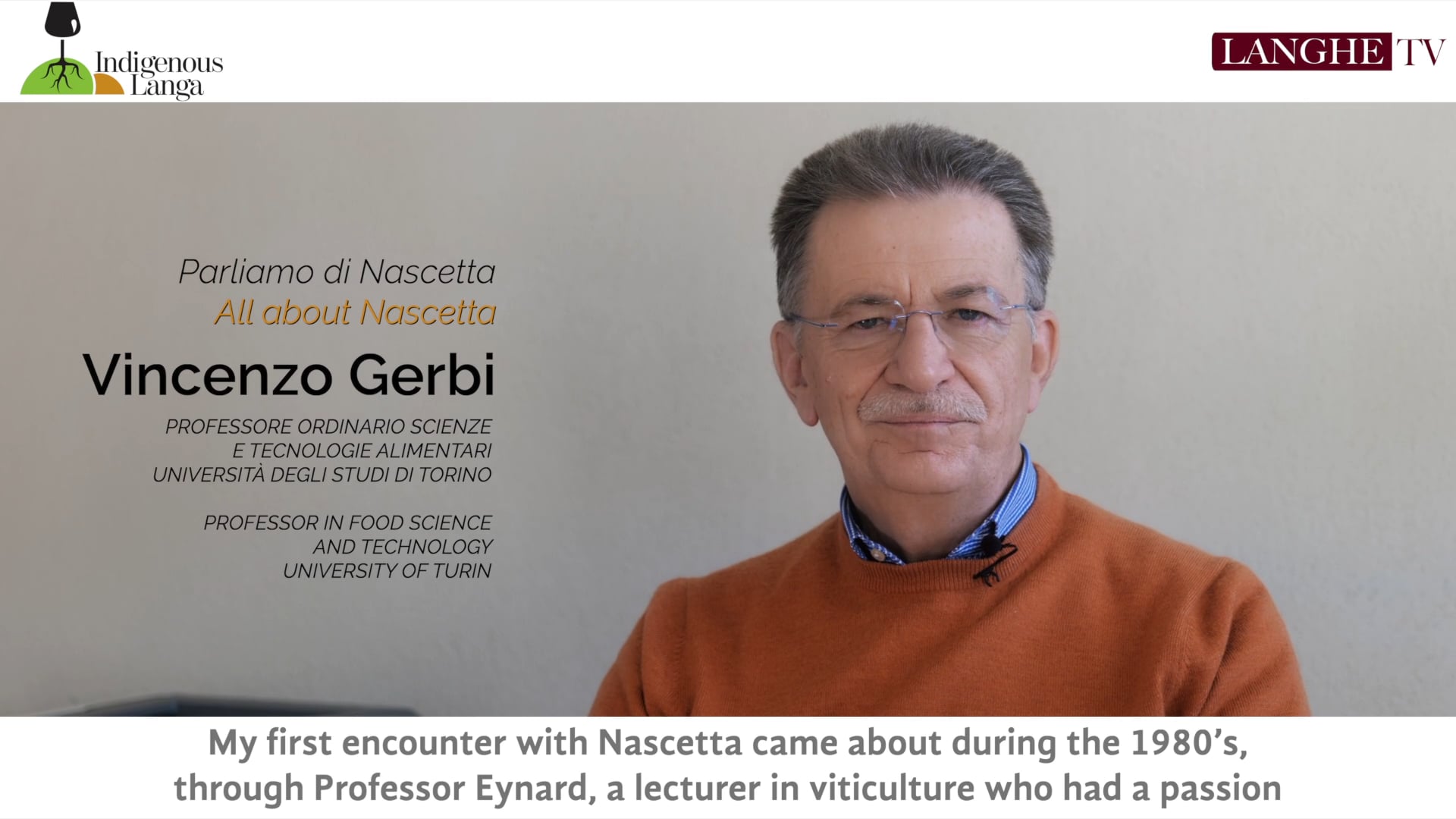 Parliamo di Nascetta con Vincenzo Gerbi | Let's Talk About Nascetta with Vincenzo Gerbi