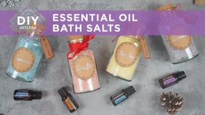 DIY Christmas gift: Essential Oil Bath Salts