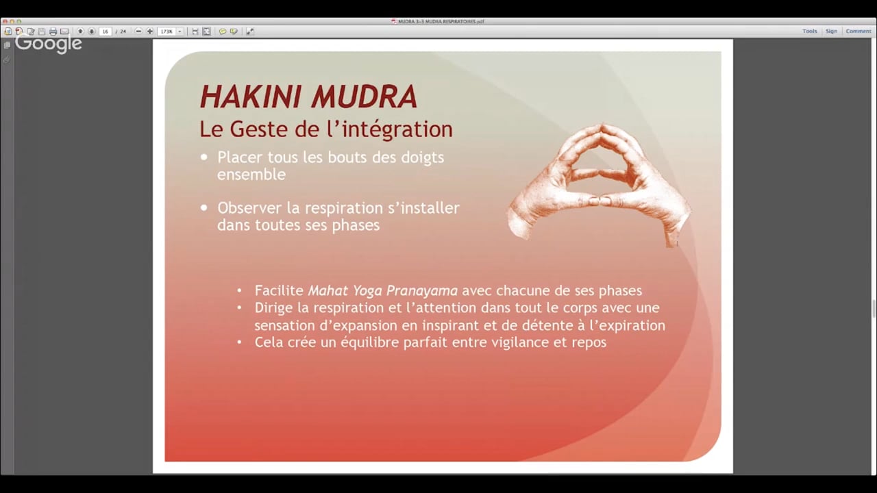 Hakini Mudra - pratique 1 (7 minutes)