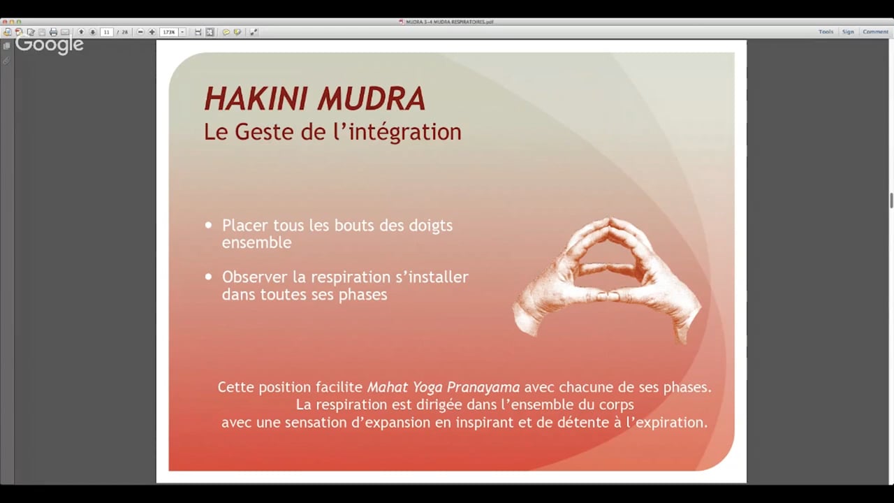 Hakini Mudra - pratique 2 (4 minutes)