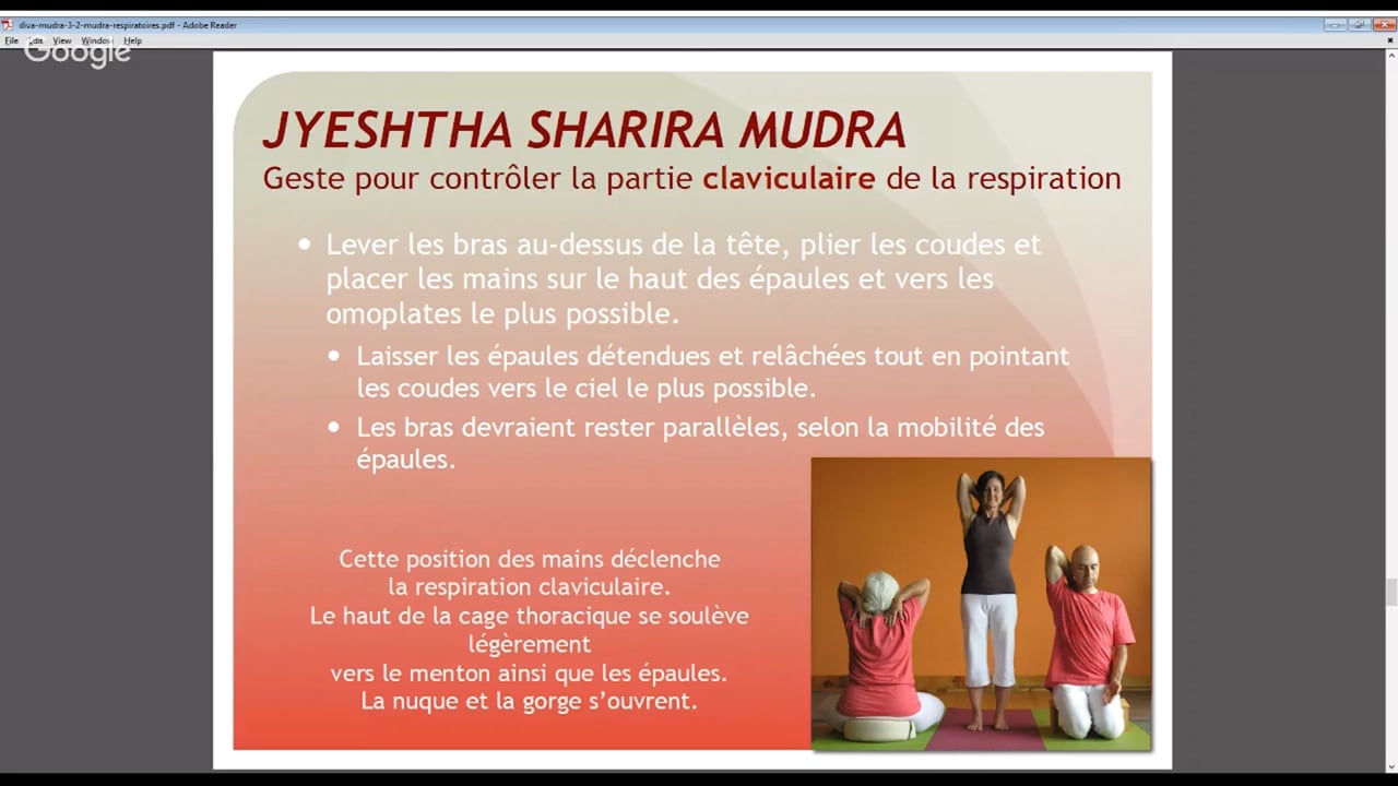 Jour 22. Mudra - Pranayama - Jyeshtha Sharira Mudra avec Locana Sansregret