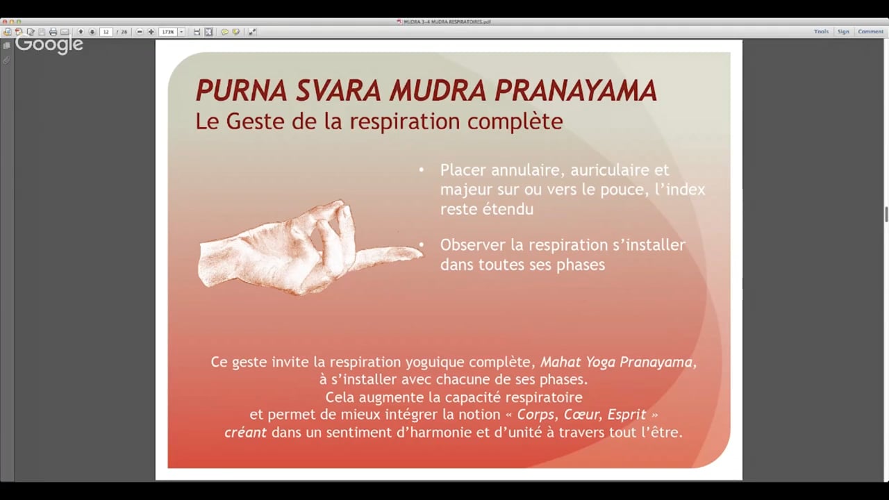 Purna Svara Mudra Pranayama - pratique 2 (5 minutes)