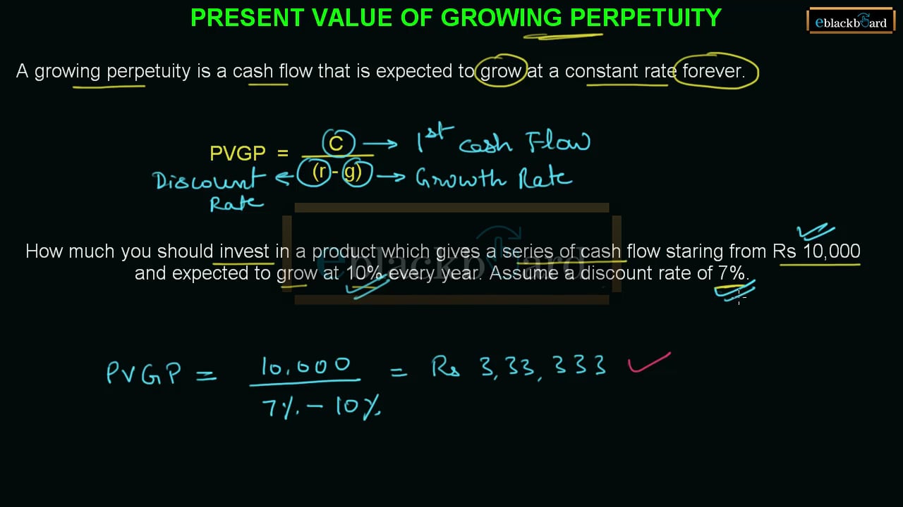 PV of perpetuity on Vimeo