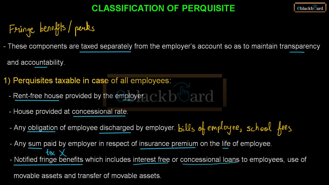 Classification of Perquisite on Vimeo