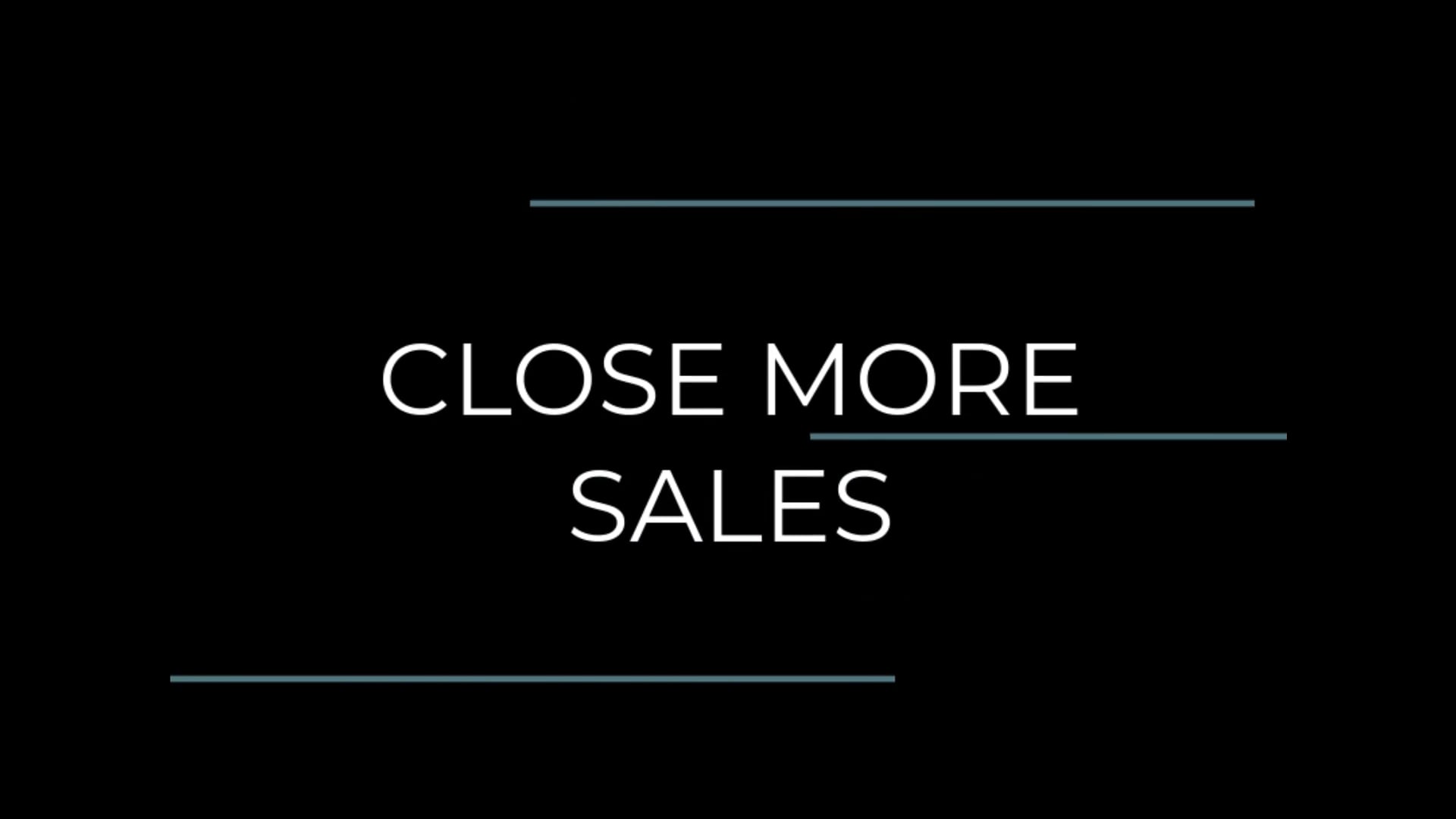 Closing More Sales