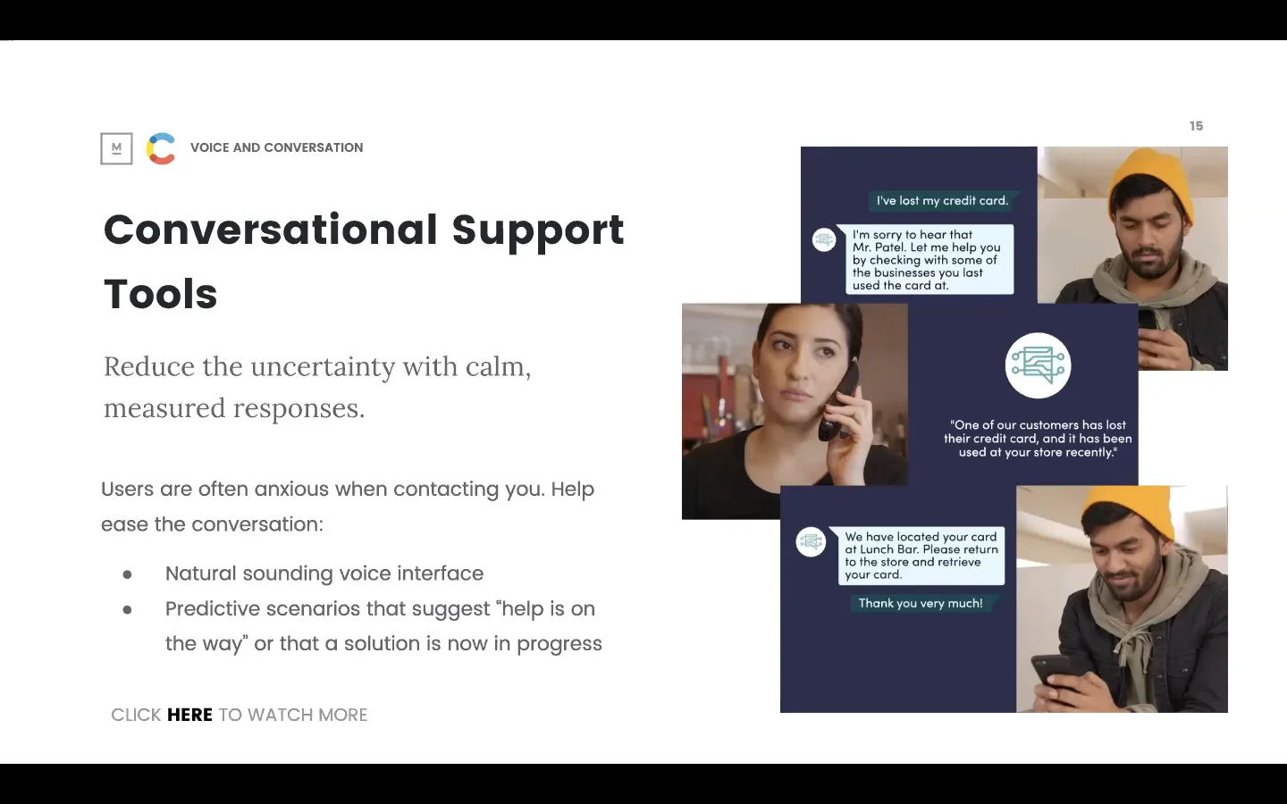 Conversational UIs are increasingly important in the new normal. on Vimeo