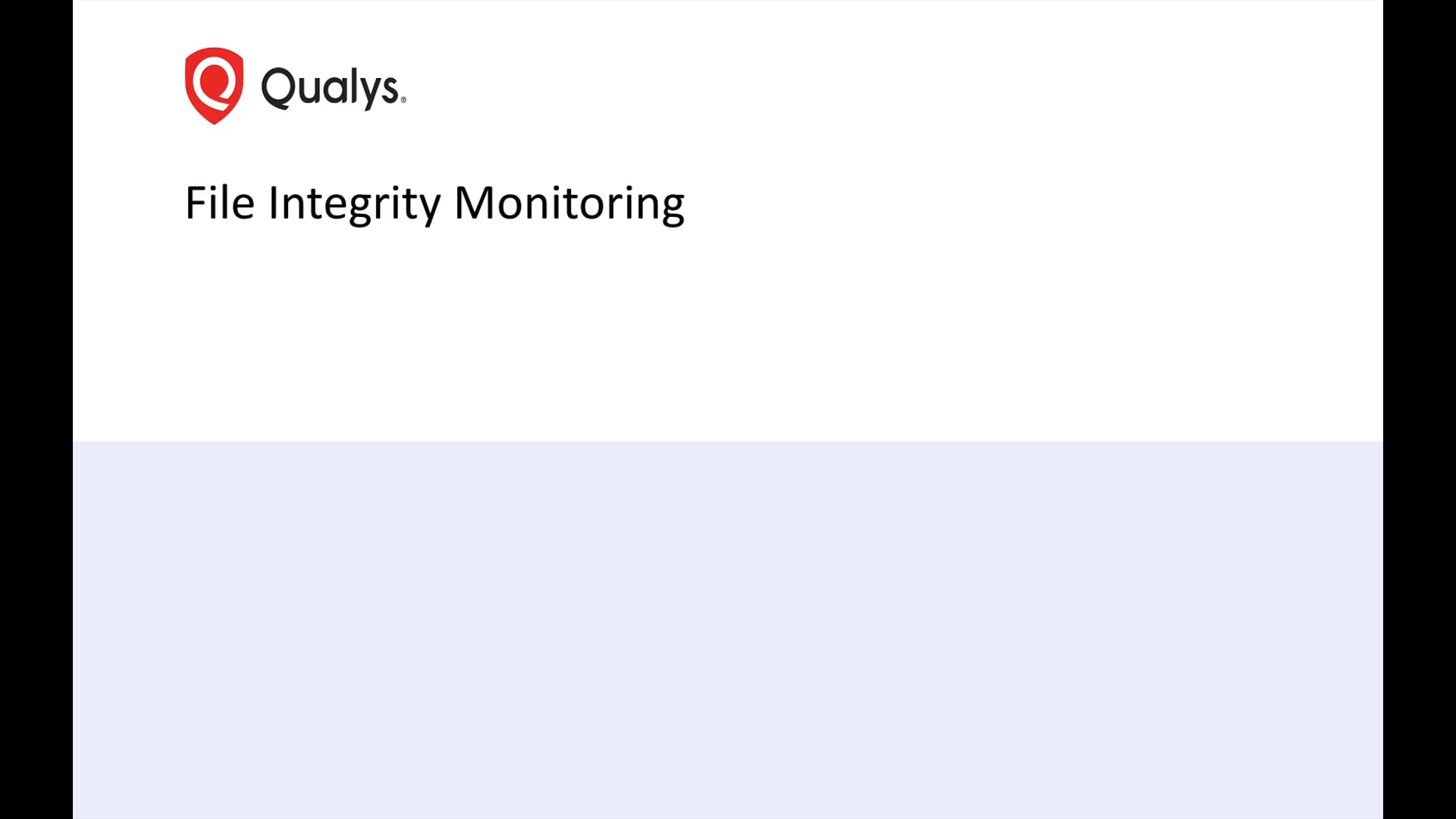 Qualys File Integrity Monitoring