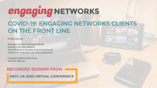 Panel Session: COVID-19: Engaging Networks clients on the frontline